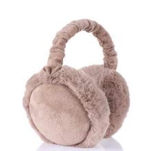 Модные унисекс регулируемые теплые наушники из искусственного меха, повязка на голову, складные зимние защитные наушники для ушей, теплые объемные наушники