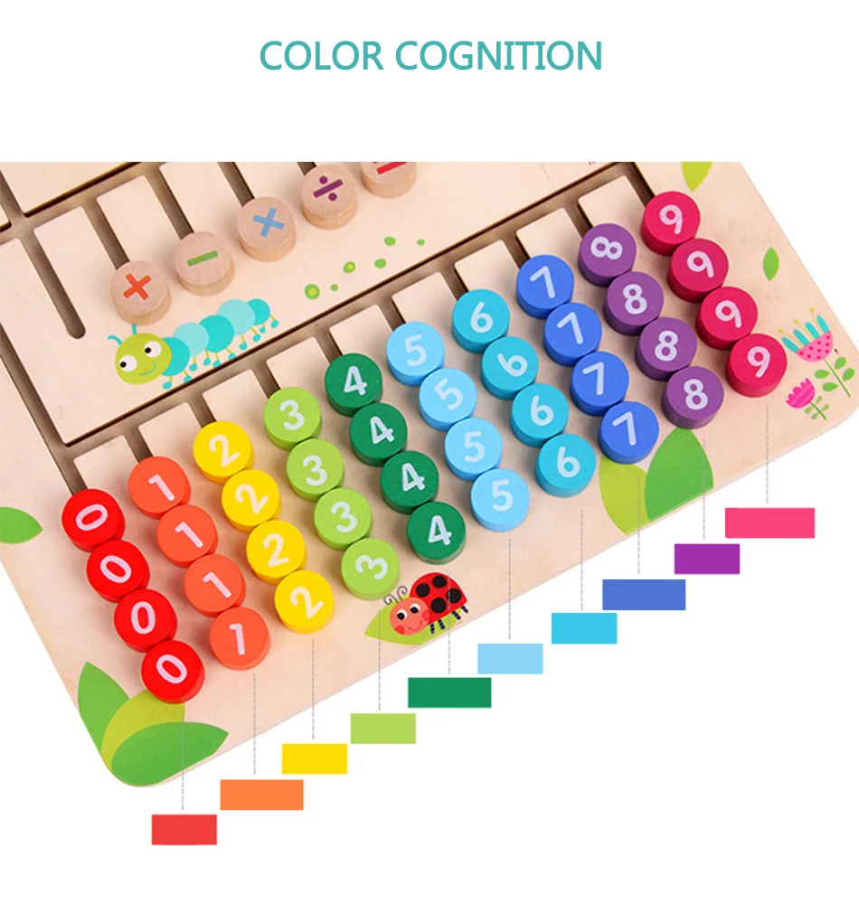 Математика Монтессори игрушки для детей материалы montessori детские деревянные образовательные игрушки учеба считать цифры дидактические игры