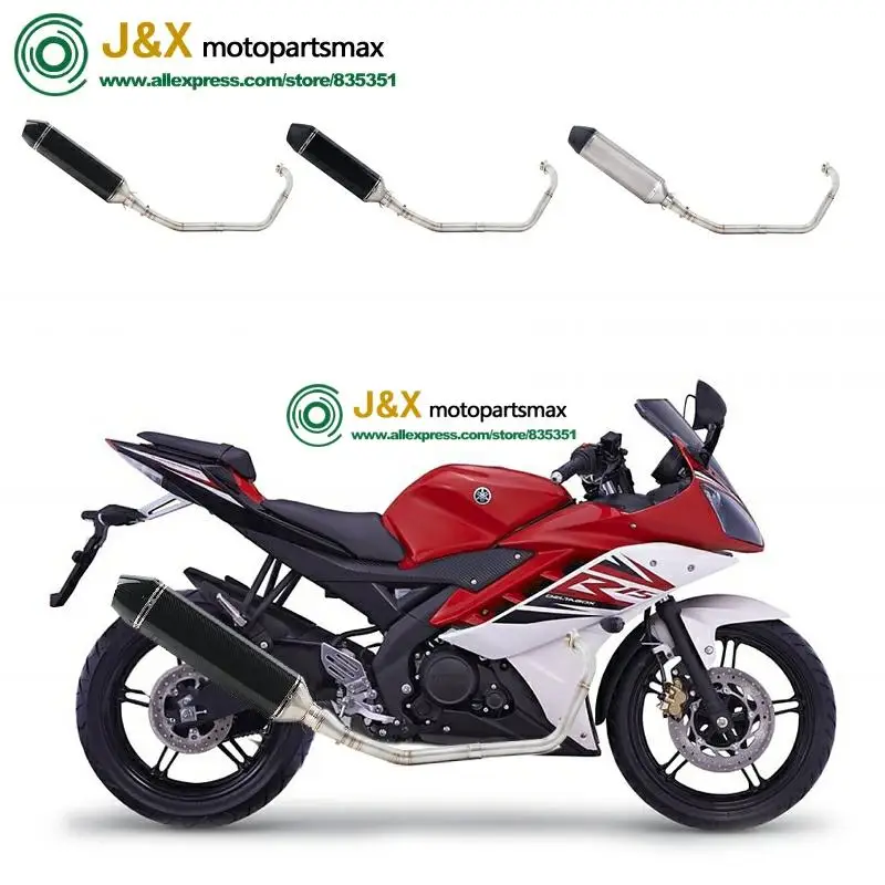 Полная выхлопная система мотоцикла Escape slip on для yamaha YZF R15 MT15 MT-15 2008- средняя труба глушителя DB-Killer