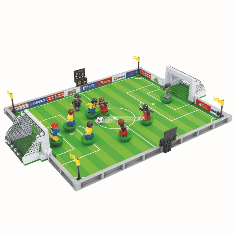 

Children Building Blocks Toy Football Field Diego Hegemony DIY Educational Training Ability