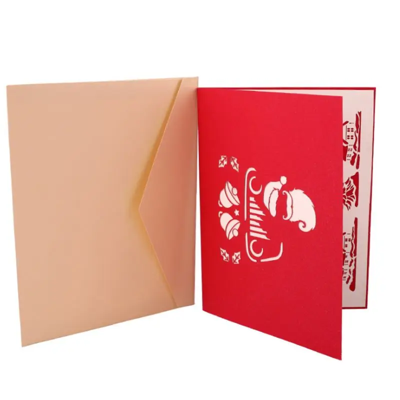 3D Pop Up Greeting Card Handmade Birthday Christmas Car Wedding Invitation Craft - 4.00027E+12