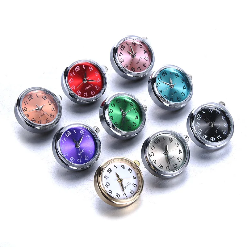 DIY 18 мм стеклянные часы оснастки кнопки Сменные ювелирные изделия можно перемещать Сменные защелки кнопки подходят кнопка оснастки браслет ювелирные изделия