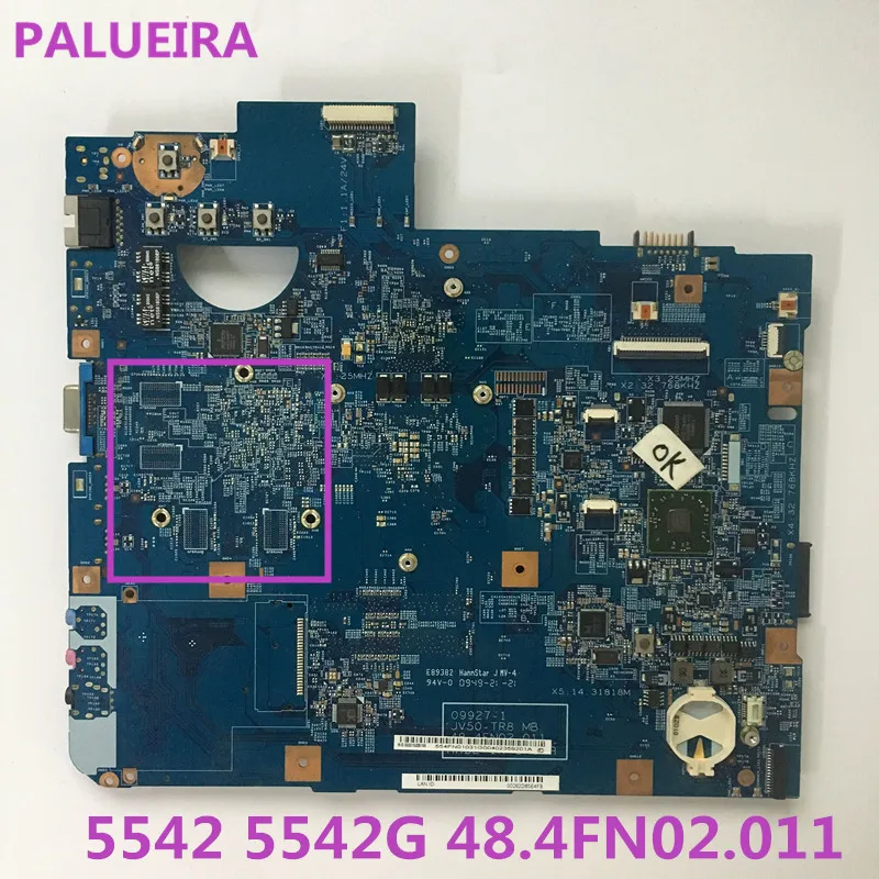 PALUBEIRA для материнской платы ноутбука ACER 5542G 5542 MB. PHA01.002 MBPHA01002 48.4FN02.011 DDR2 мб тестирование Быстрая