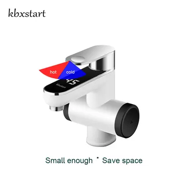 

Kbxstart Bathroom Calentador De Agua Electrico Instant Water Heater Tap 220V Banheiro Electric Faucet With Temperature Led Show
