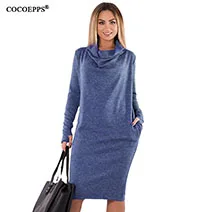 COCOEPPS-Long-sleeve-Autumn-High-Neck-Women-Large-Size-Dress-Thicken-5XL-6XL-Plus-Size-Dress