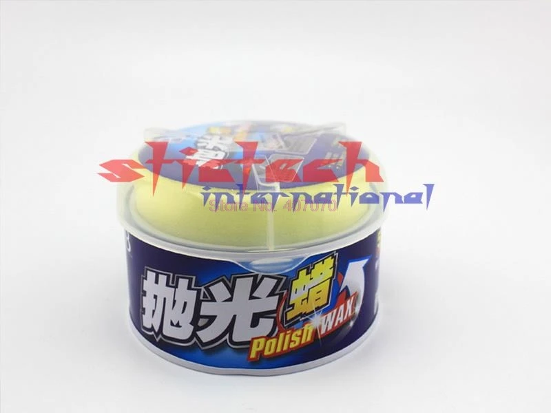 by DHL or Fedex 50pcs Polishing Paste Car Paste Wax Gloss Car Polishes Wax Paint Care Hard include spongia