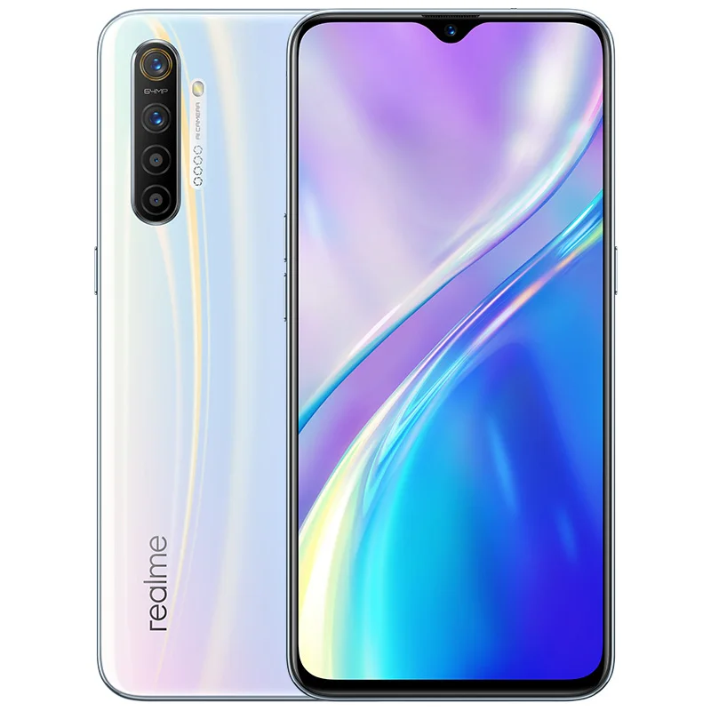 

Stock Newmodel Oppo Realme X2 Smart Phone Snapdragon 730G 6.4" 2340X1080 64.0MP+32.0MP Screen Fingrprint NFC 6G 128G 30W VOOC