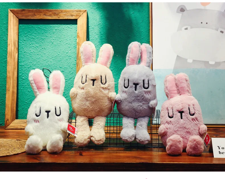Онлайн-знаменитый кролик Раби лаби, плюшевая игрушка для ребенка, креативная подушка для кролика, украшение для дома, отправляется детям на