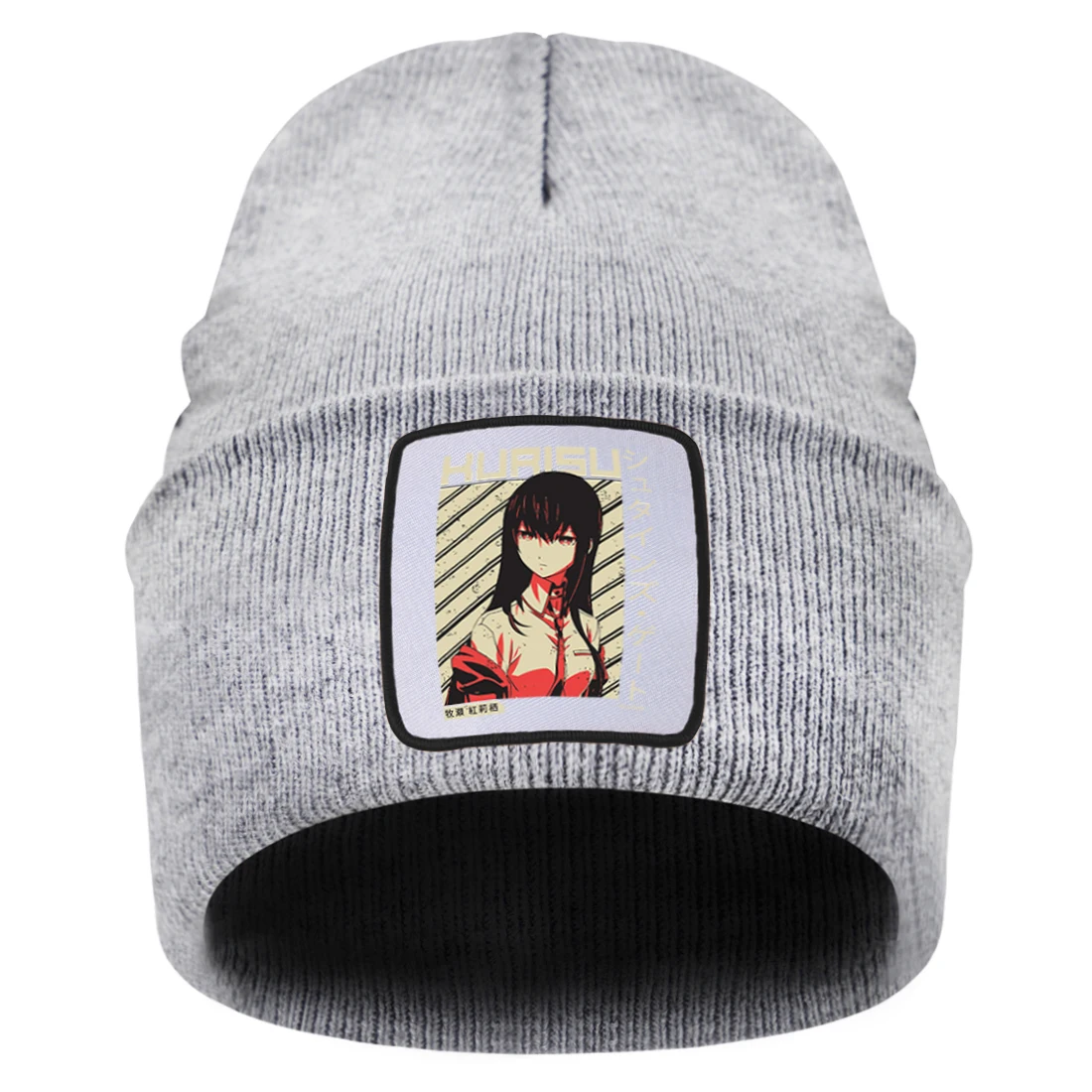 

Steins Gate Makise Kurisu New Arrival Knitted Hat Warmer Outdoor Brimless Hats Woman 10 Colors Hip-hop Casual Elastic Gorras Cap