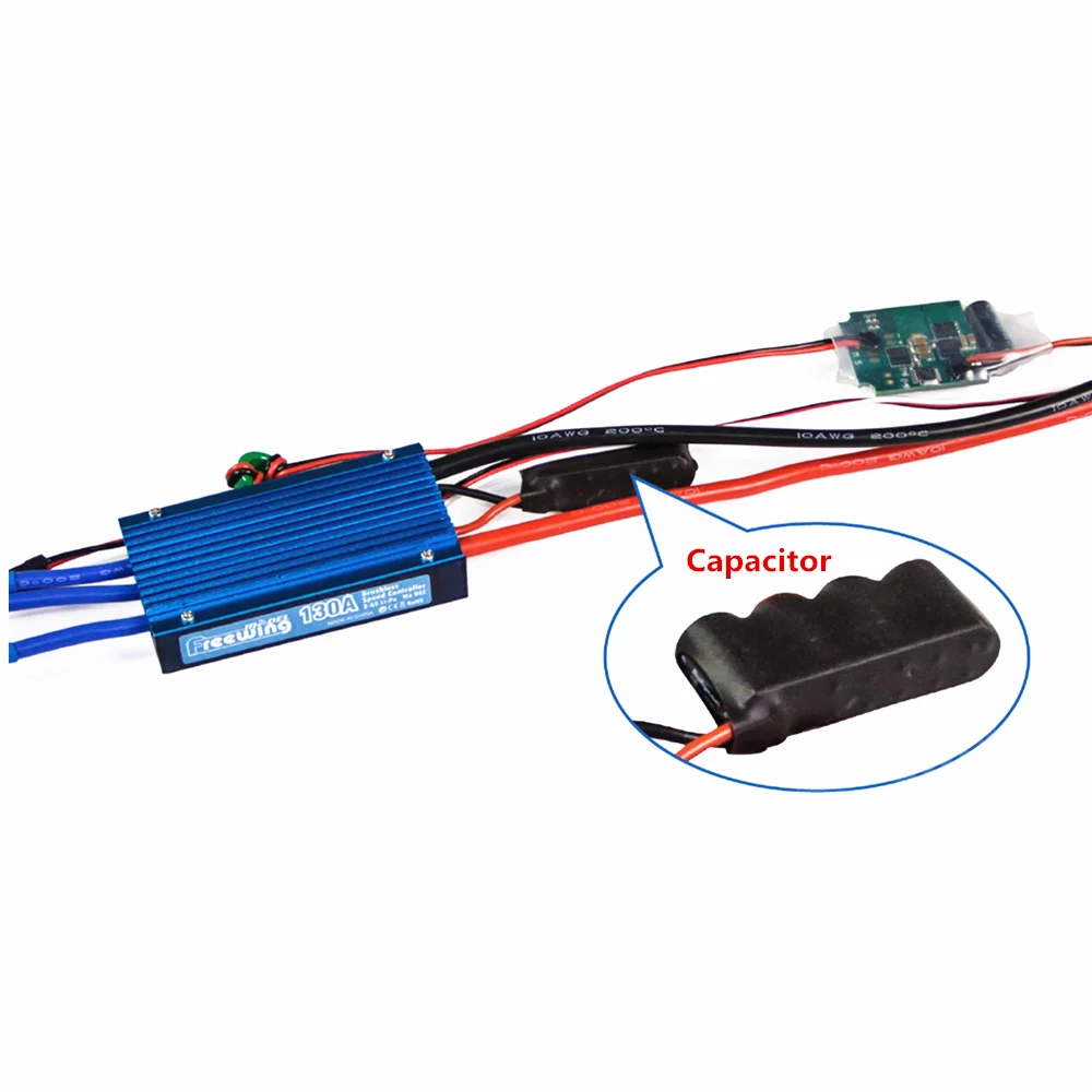 Freewing 130A воздуховод EDF ESC для фиксированного крыла RC вертолет самолет Квадрокоптер издание RC самолет запасные части DIY аксессуары