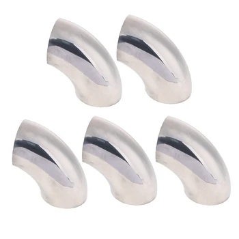 

5Pcs Car 2.5inch Ultra Tight Radius 90° Bendable Exhaust Pipe Universal