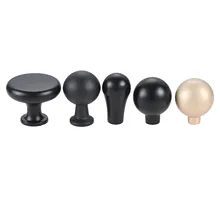 1 pc morden black  Drawer Pull  Door Handles Wardrobe Kitchen Cabinet Knobs home decor Furniture fittings Hardware