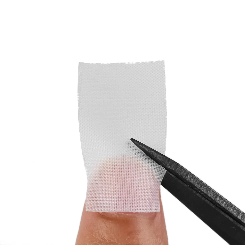 Форма для наращивания ногтей из стекловолокна 3*100 см акриловый наконечник стекловолокно для нейл-арта усиленная шелковая белая клейкая наклейка для защиты ногтей