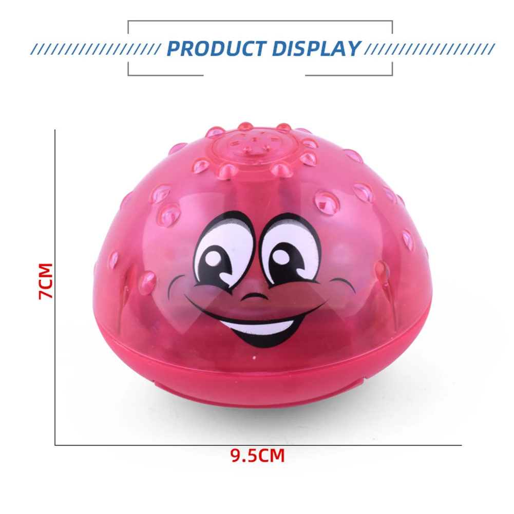 Забавные детские Игрушки для ванны, Электрический индукционный разбрызгиватель, шар с светильник, Музыкальный детский водный игровой шар, Интерактивная игрушка для ванны