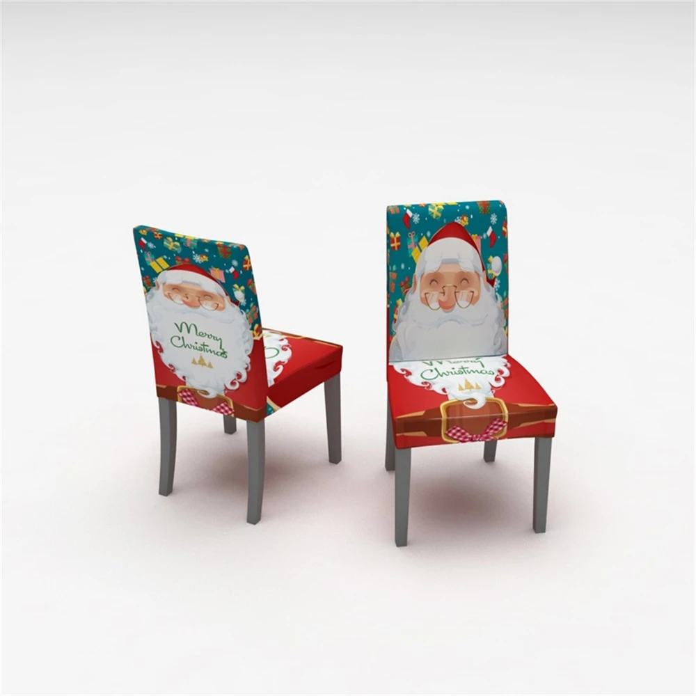 Merry Christmas Чехол для стула «Рождество» колокольчик красная кухонная скатерть вечерние праздничные украшения для дома столовая скатерть