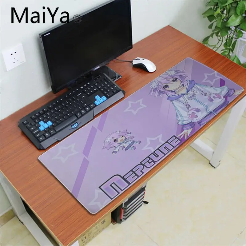 Lock Edge 30x80cm MaiYa Hyperdimension Neptunia красивый коврик для мышки в стиле аниме большая акция большой игровой коврик для мыши клавиатуры коврик - Цвет: Lock Edge 30x80cm