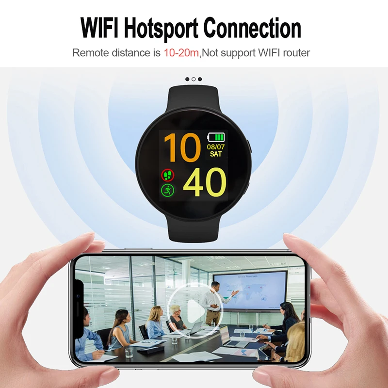 New Wireless WIFI AP Hotsport Invisiable Camera Watch 1080P Video Recorder Smart Band Wristband