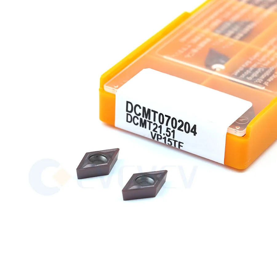 Твердые лезвия DCMT070204 DCMT070208 US735 UE6020 VP15TF токарный инструмент с ЧПУ из стали и