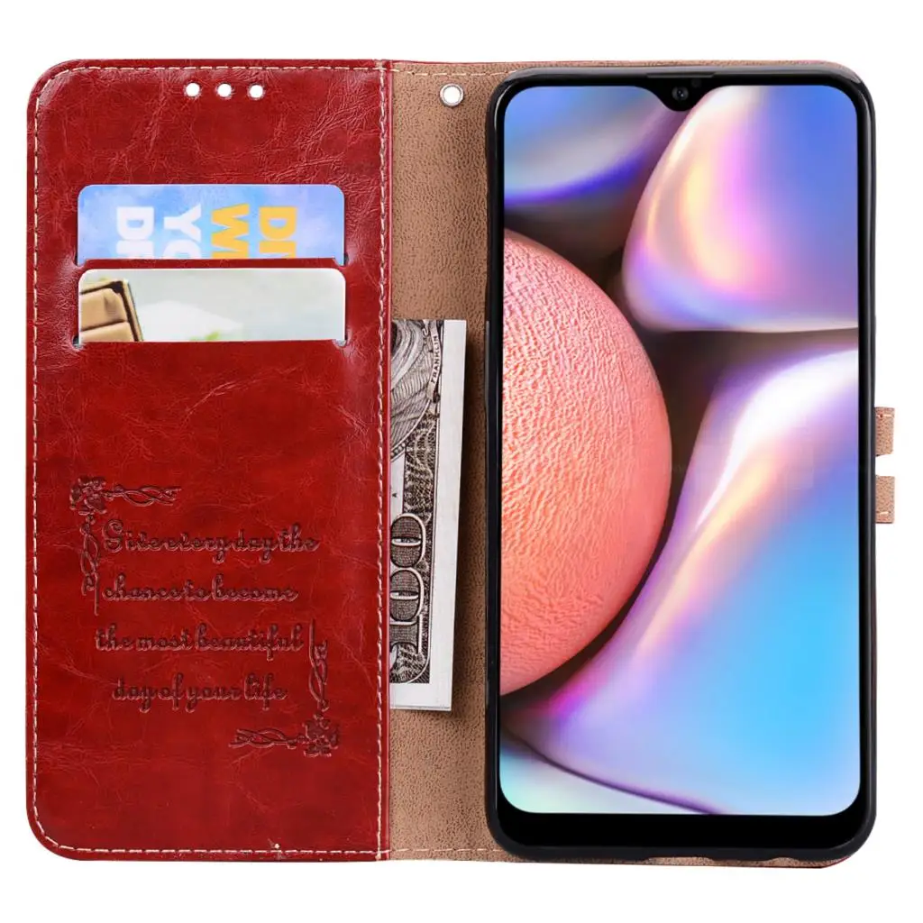 Чехол-книжка из искусственной кожи с откидной крышкой для samsung A10 A10S A10 A 10 S SM-A105F SM-A107F