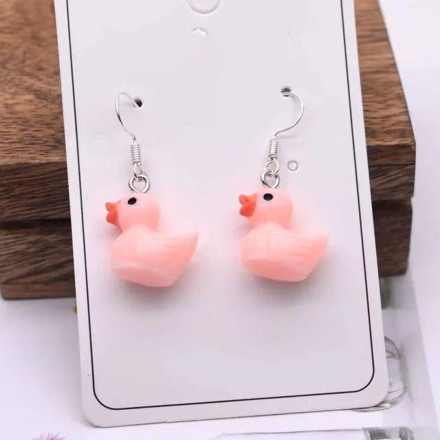 Fashion Korean Minimalist Cute Silica Gel Little Lemon Yellow Duck Earring For Temperament Girls Gift Earrings Jewelry 5
