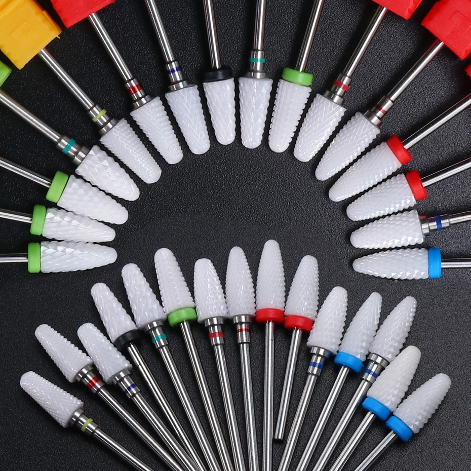 

22 Type Bullet Nail Drill Bit Ceramic Nail Milling Drill Cutter Manicure Pedicure Accessoires Machine Removing Gel File TRB01-23