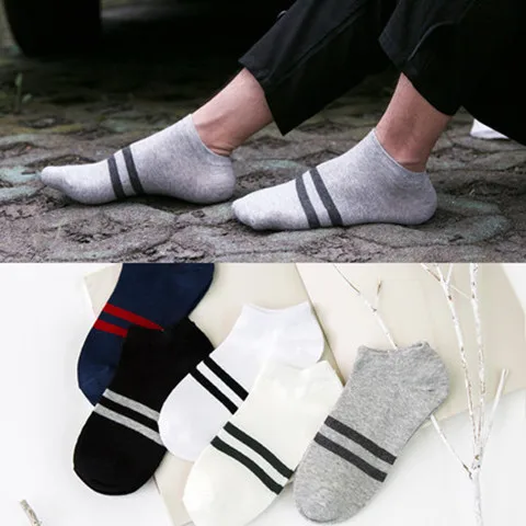 Summer Hot Selling Solid Color Cotton MEN'S Ankle Socks Short Sweat Absorbing Deodorizing Low Top Men's Short Socks Thin Manufac