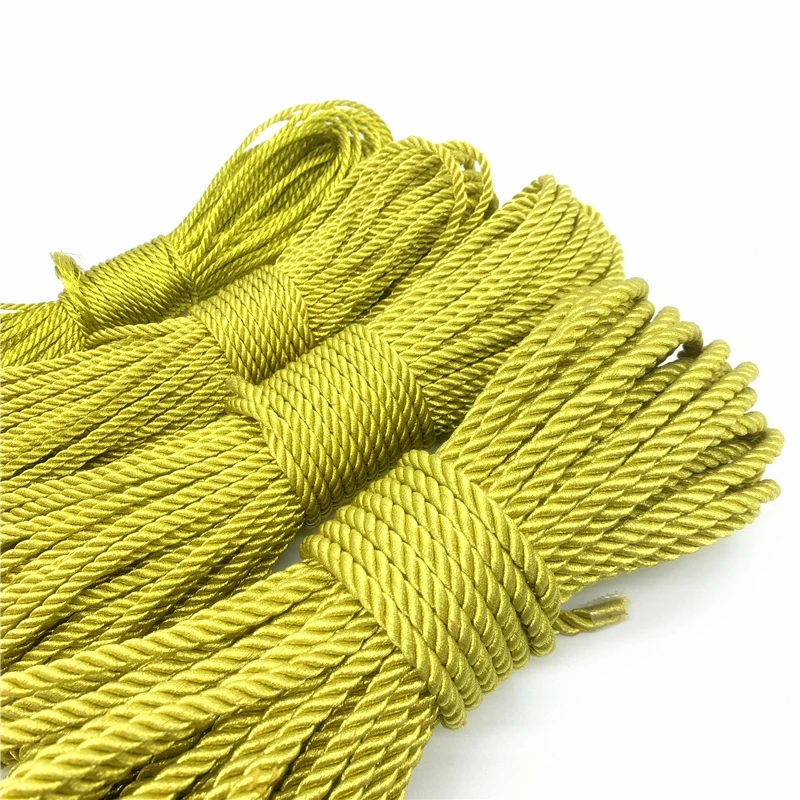 Rope Necklace 2mm 3mm 4mm 6mm 5yards/Lot Gold Silver Cord String Strap For Home Decoration