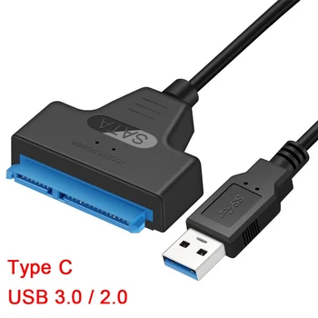 

Usb 3.0 Sata 3 Sata Cable To Usb 3.0 Adapter Up To 6 Gbps Support 2.5 Inch Hdd Ssd External Hard Drive 22 Pin Sata Cable