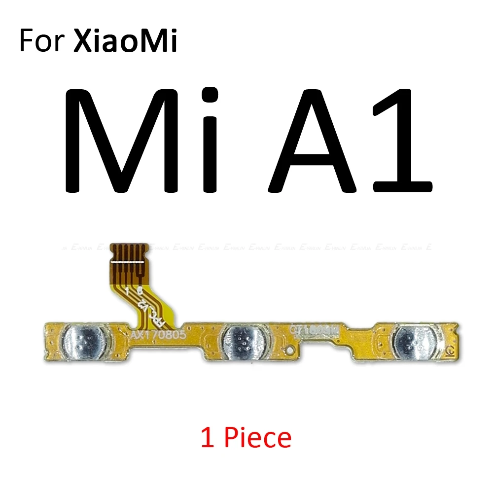 For Xiaomi Mi A1 Гибкий кабель с кнопкой включения и выключения громкости для Xiaomi mi 9T 9 8 A1 A2 Lite Red mi Note 7 6 5 Pro 7A 6A S2 PocoPhone F1 - Цвет: For Xiaomi Mi A1