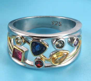 

YTF1344 925 Sterling Silver Ring women's imitation ring zircon women's ring