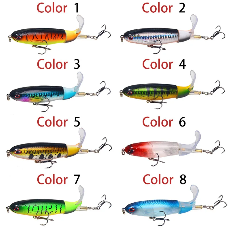 NAMOR Whopper Plopper 1 шт. 15 г Topwater рыболовная приманка вращающийся хвост VMC Крючки для