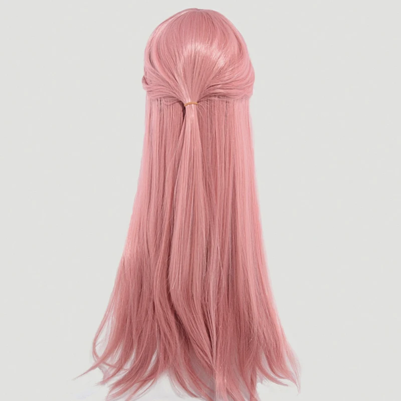Японский Wotakoi: любовь трудно для Otaku женщин Momose наруми косплей парик ролевые игры розовый длинные прямые волосы парик с бантом