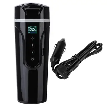 

350ML Car Electric Kettle Adjustable Temperature Auto Water Heating Cup Coffee Tea Boiling Mug 12V