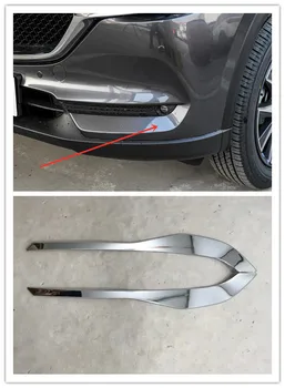 

Car Front Foglight Fog Light Chromium Styling Moulding Trims Cover For Mazda CX-5 2017 CX5 Strips Overlay Accessories
