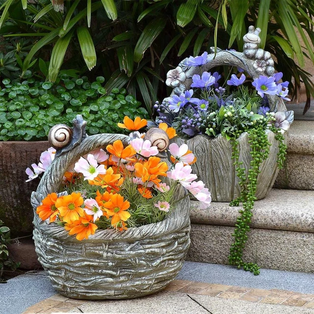 Sculpture de jardin en béton - escargot