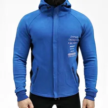 Muscle Brother, мужская повседневная спортивная толстовка для фитнеса, с длинным рукавом, с капюшоном, на молнии, кардиган, пальто, мужская спортивная одежда