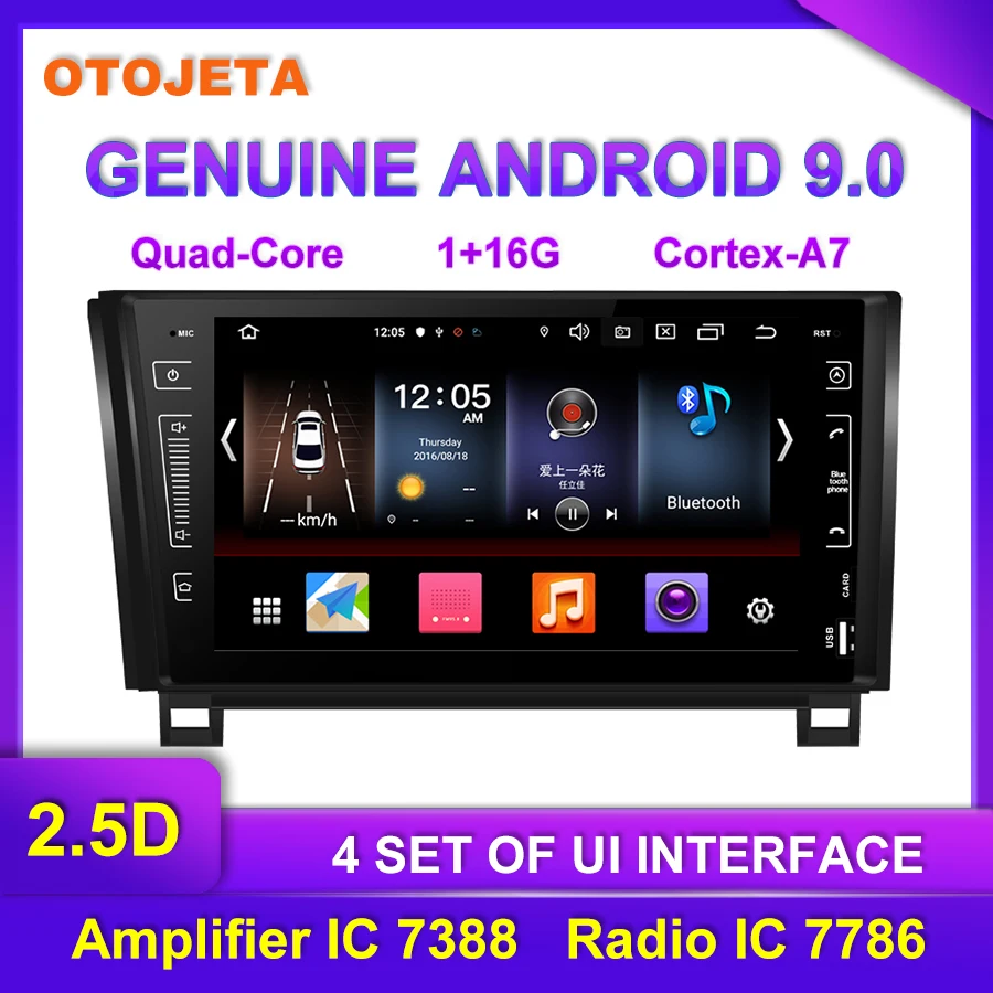 

Factory direct sales OTOJETA Android 9.0 Car Multimedia Radio For Toyota Sequoia Tundra 2011 video tape recorder GPS Navigation