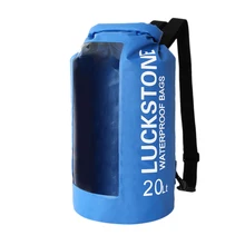 20л Открытый дрейфующий водонепроницаемый рюкзак водный спорт плавательный мешок телефон камера визуальный ПВХ водонепроницаемый мешок