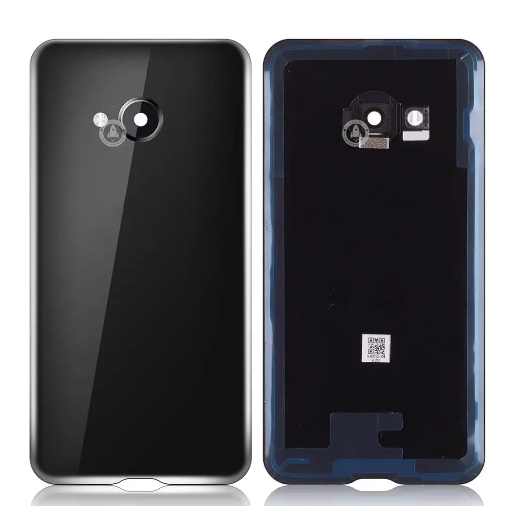 Оригинальная задняя крышка корпуса для htc U Play, крышка батареи с объективом камеры для htc U Play, задняя крышка, запасные части - Цвет: Black