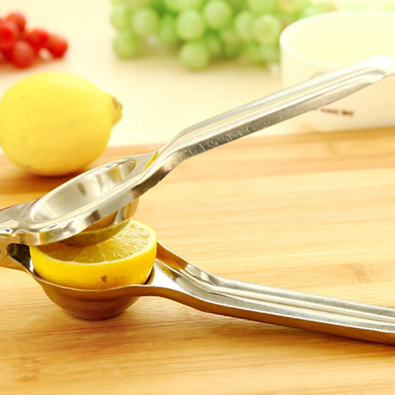 

1PC Stainless steel lemon juicer orange juicer manual juice stainless steel lemon clip kitchen accessories lemon squeezerB048