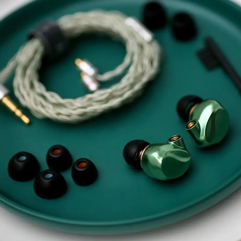 Astrotec Volans IEMs Brass 10 5mm Dynamic Magnetic Hifi Music Monitor DJ Studio Audiophile Musician MMCX Earphones Headphones