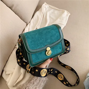 

JIAMEN Scrub Leather Contrast Color Crossbody Bags for Women Chain Messenger Shoulder Bag Ladies Purses and Handbags Cross Body