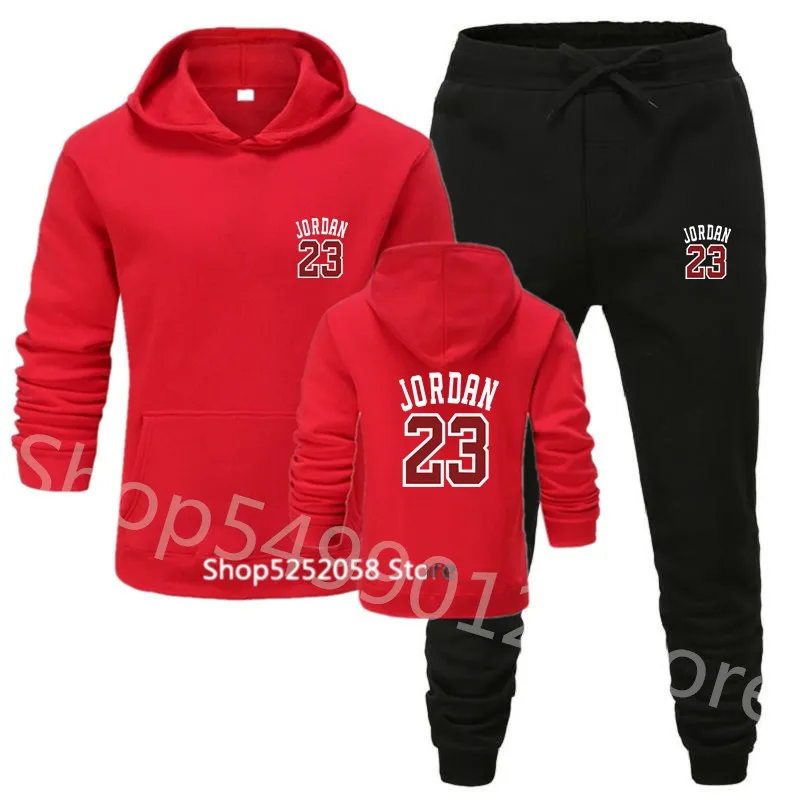 red-black-hong23 23, осенне-зимний спортивный костюм, женские и мужские свитшоты, повседневный костюм, женская одежда, костюм для бега, спортивный костюм - Цвет: red-black-hong23