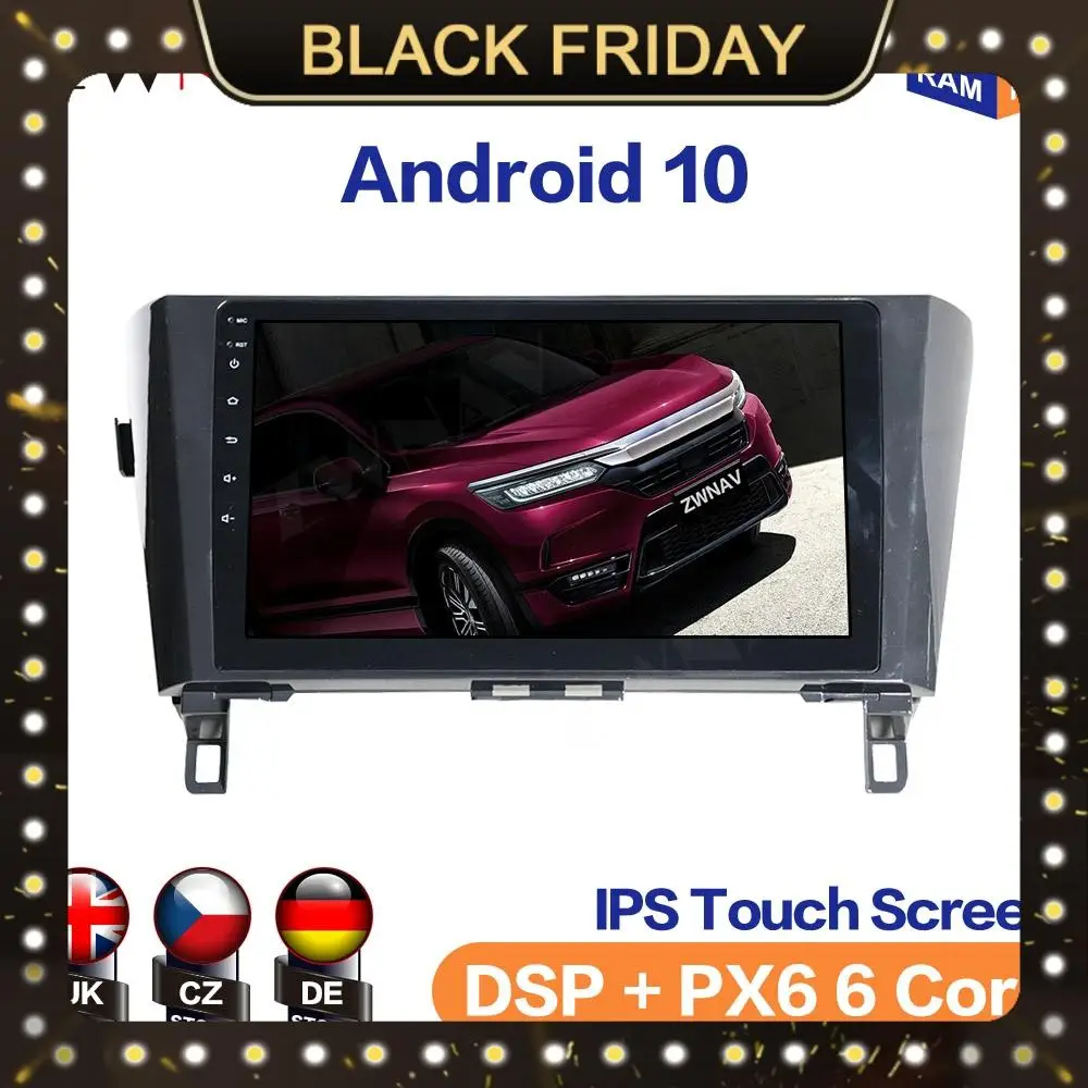 

Android 10 IPS Screen For Nissan Qashqai X-trail 2013-2017 Screen Car Multimedia Player Navigation Audio Radio Stereo Head Unit