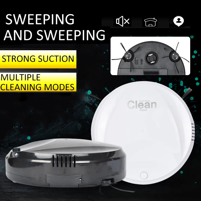 

Intelligent USB Rechargeable Automatic Clean Sweeping Robot Vacuum Edge Cleaner Household Suction Vacuum Cleaners Floor Sweeper