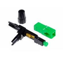 100 pces sc apc conector rápido incorporado conector ftth ferramenta de fibra fria conector rápido sc conector de fibra óptica