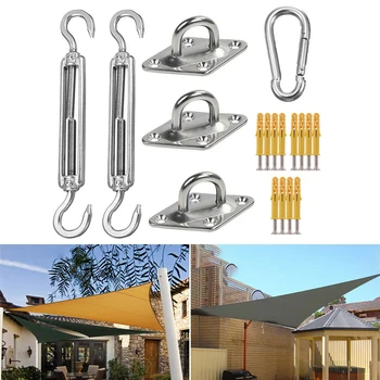 

Outdoor Sun Shade Sail Canopy Fixing Accessory 304 Stainless Steel Hardware Kit Everything You Need To Hang A Triangular Shade