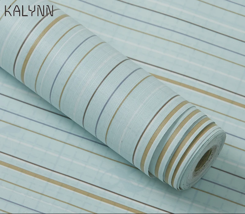 Vienna Line Modern Simple PVC Self-adhesive Wallpaper Bedroom