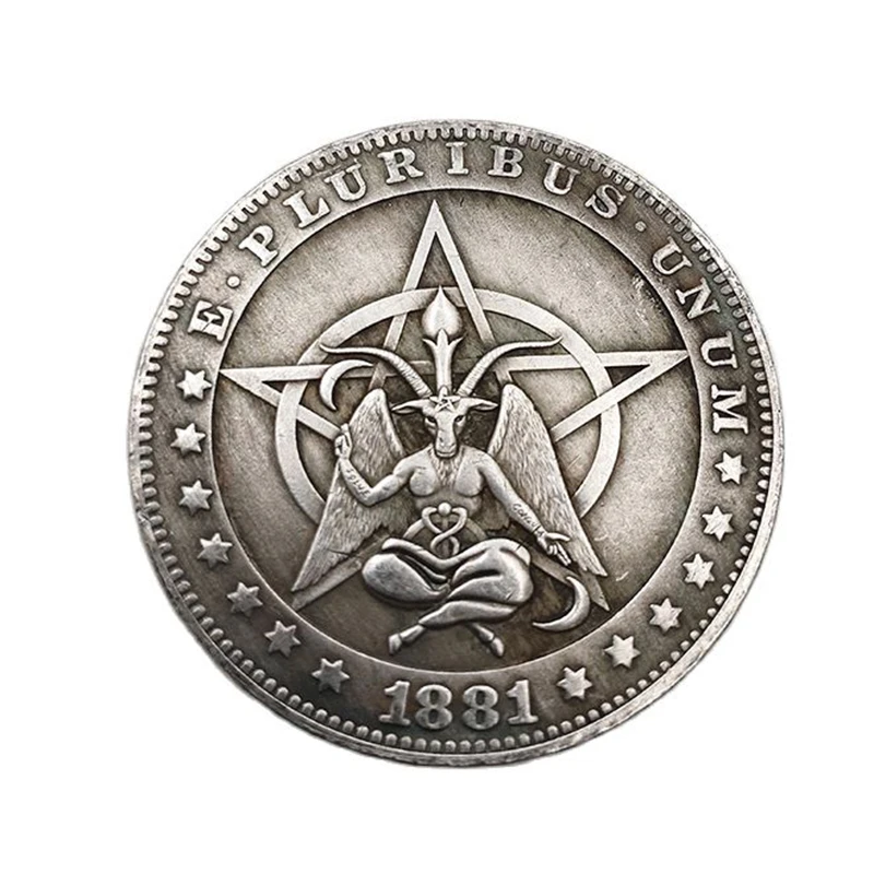 Hobo Coin 1881 Five Pointed Star Goat Morgan Commemorative Coin Collection Living Room Decoration Coin Crafts Gift 1pcs Non Currency Coins Aliexpress