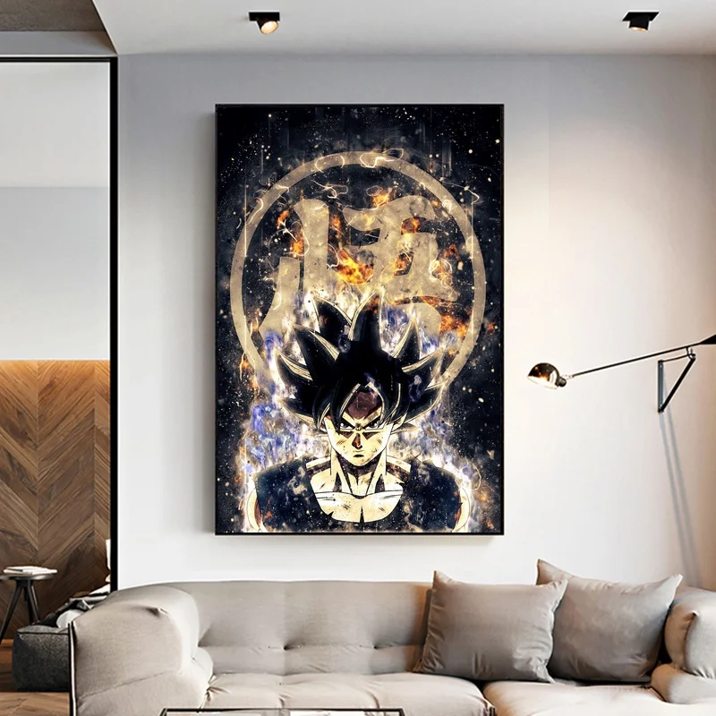 Японский Жемчуг дракона Z Goku Вегета плакат с героями аниме рисунки на холсте стены искусства домашний Декор без рамки